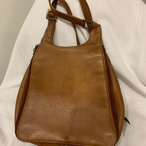 Good used condition leather backpack